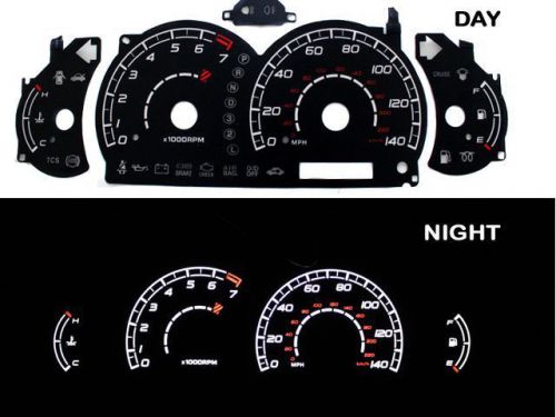 01-03 elantra at w/ rpm blackwhite indiglo glow gauges