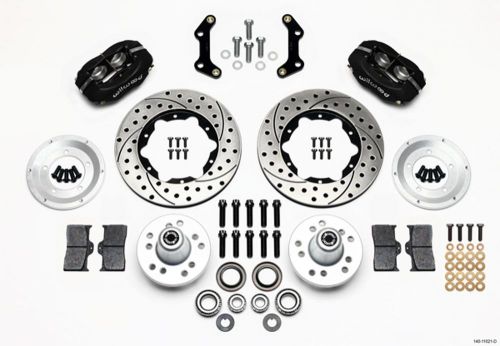 Wilwood dynalite 4 piston front brake system mopar b/e 1970-72 p/n 140-11021-d