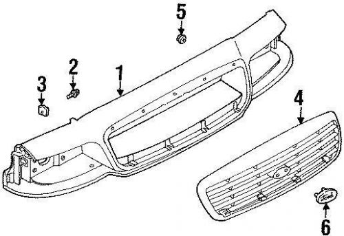 Ford oem grille 6w7z8200ba image 4