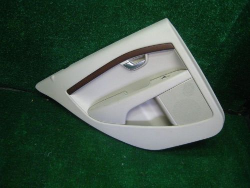 2009 volvo s80 lh rear passenger door panel skin trim cover soft beige in color