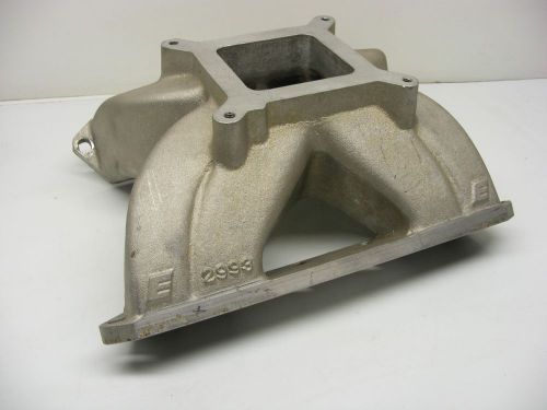 18* sbc full ported race intake #2993 spider 1.280--2.055 drag oval062116-4