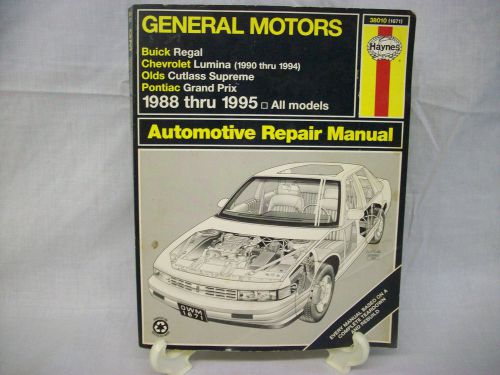 Haynes repair manual general motors gm 1988-1996 chevrolet oldsmobile pontiac