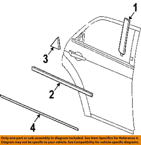 Dodge oem 5179250ab exterior-rear-body side molding