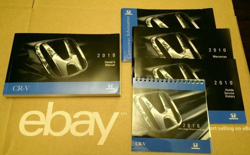 10 2010 honda crv owners manual oem guide books set