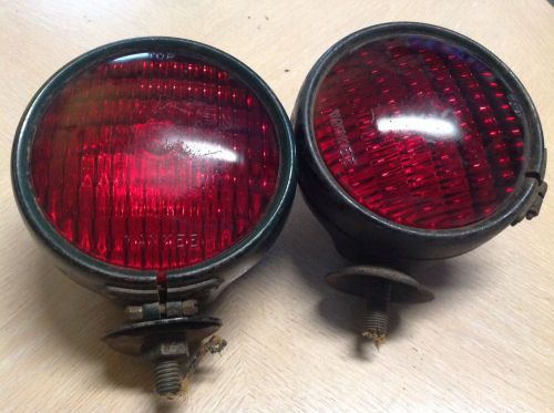 Rare! pair yankee 820 turn light lamp truck trailer glass yankee lenses signal