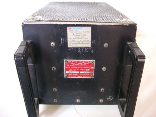 Static inverter honeywell - bendix p/n: 39b168-1-b