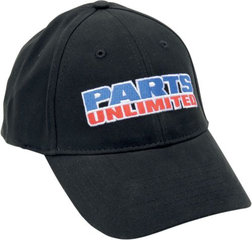 Parts unlimited 2501-1113 pu embroidered hat bk m/l