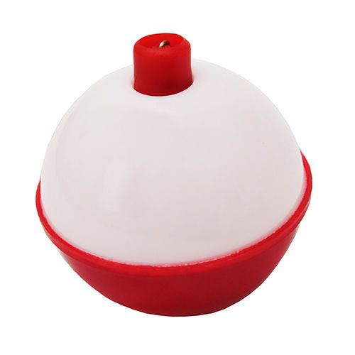 Snap-on round floats, red/white