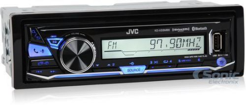 Jvc kd-x33mbs single din marine grade bluetooth digital media stereo receiver