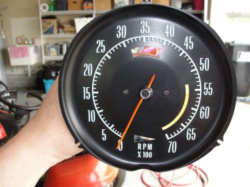 1968 427 corvette tachometer original gm l36 390hp l68 400hp 1969 1970