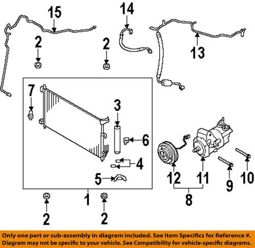 Nissan oem 92490el000 a/c hose/a/c refrigerant discharge hose