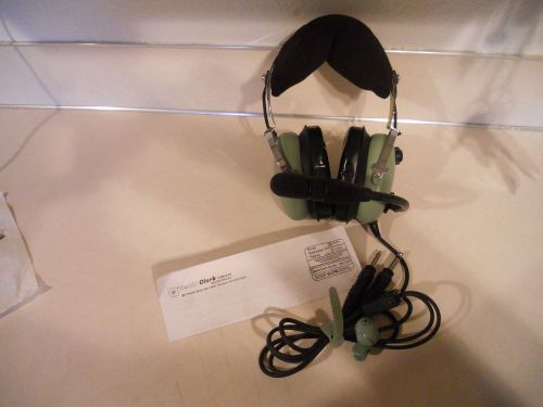 New other david clark h10-13.4 pilot headset dual plug airplane headphones