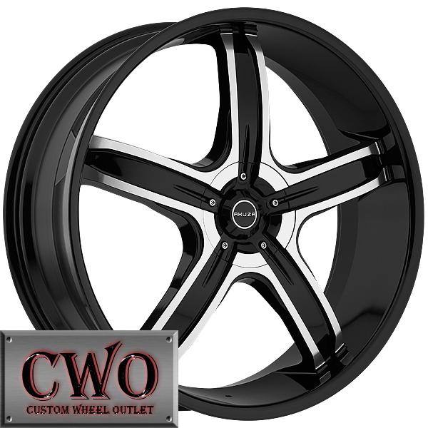 26 black akuza lever rims 5x115/5x139.7 5 lug charger 300 ram durango dkota