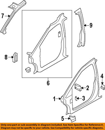 Mopar oem 4894896aa pillars, rocker & floor-lower bracket