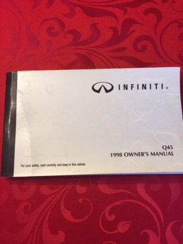 1998 infiniti q45 owners manual