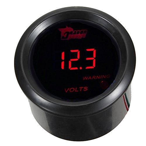 E support™ car 2&#034; 52mm digital volt voltage gauge red led