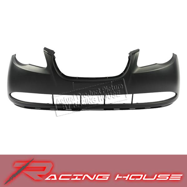 Unpainted primered black plastic front bumper cover for 07-10 hyundai elantra