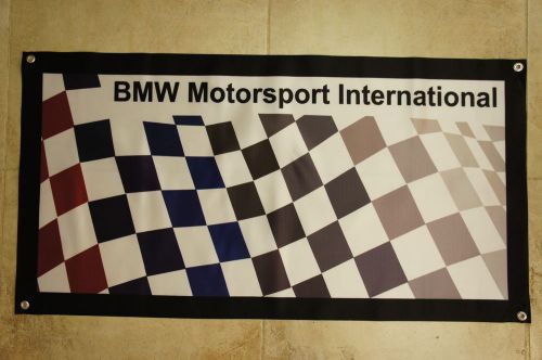 Bmw banner flag - motorsport alpina hartge m3 mtechnic m535i m6 e36 dtm e30 m1