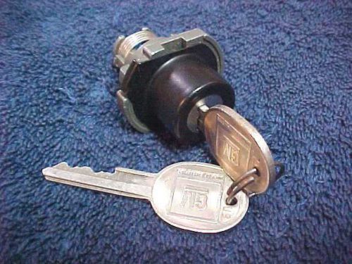 Nos black correct trunk lock with keys gm  pontiac fiero gt 86 87 88