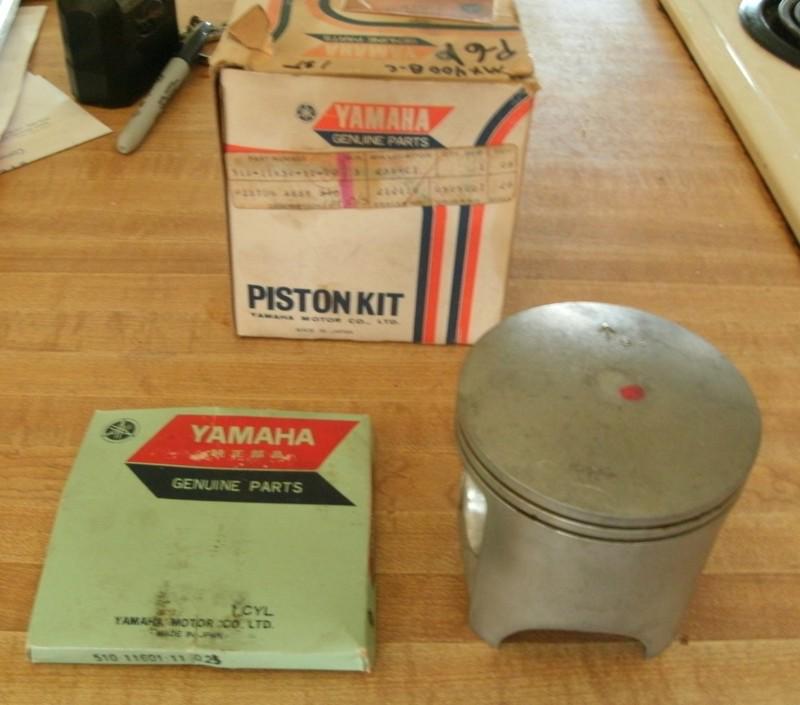 1975 - 78 yamaha mx400 dt400 piston and rings 3rd over oem nos