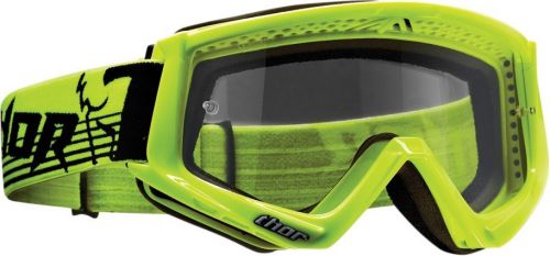 Thor conquer mx/offroad goggles flo green/black os