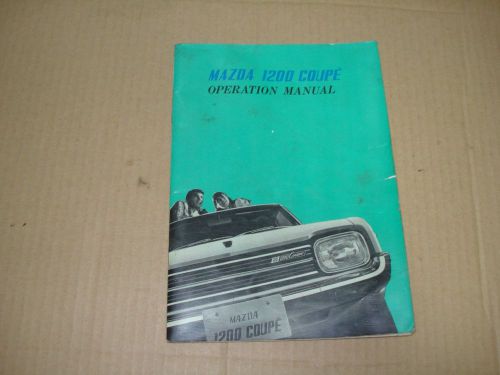 Mazda 1200 coupe operation manual