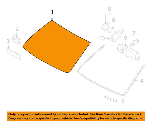 Toyota oem 13-15 land cruiser-windshield glass 5610160951