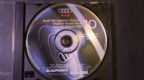 01 03 audi a4 a6 a8  navigation road map disc cd 10 hawaii oahu # zbw d03 dca 10