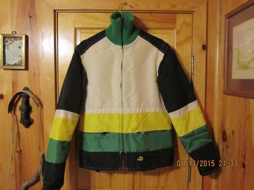 Vtg john deere snowmobile coat/vest-- w/ zip off arm sleeves  sz 40