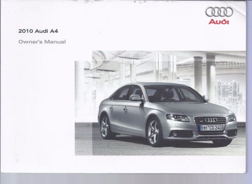 2010 audi a4 owners manual