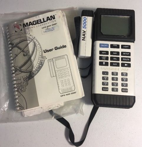Magellan gps nav 5000 unit with manuals not tested