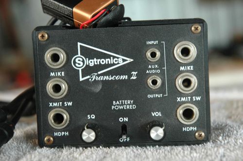 Sigtronics transcom ii intercom