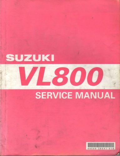 2001-2002 suzuki motorcycle vl800 service manual p/n 99500-38041-01e (781)