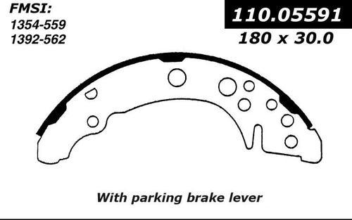 Centric 111.05591 brake pad or shoe, rear-preferred new brake shoes