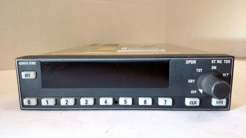 Bendix/king kt76c transponder w/ tray