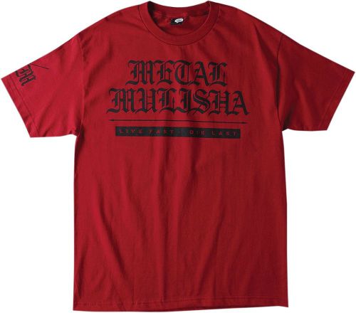 Metal mulisha m155s18104redxl tee mm old days red xl