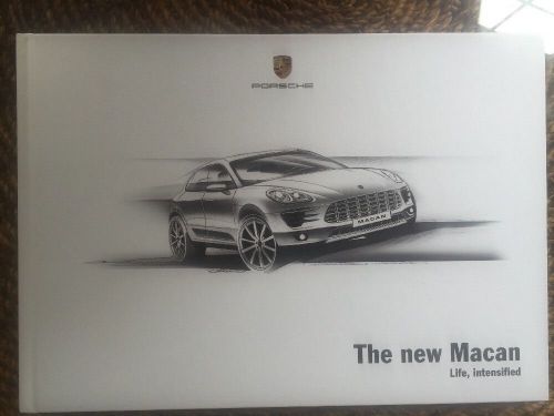 2013 porsche macan hard bound brochure