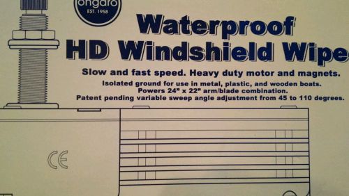 Ongaro hd waterproof 2.5&#034; 12v 2 speed wiper motor