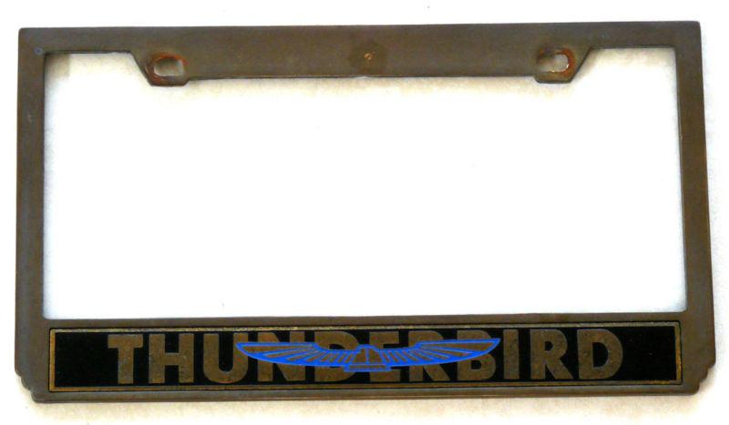 Ford thunderbird brass license plate