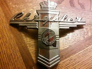 1947 chrysler hood emblem 48 49 mopar new yorker