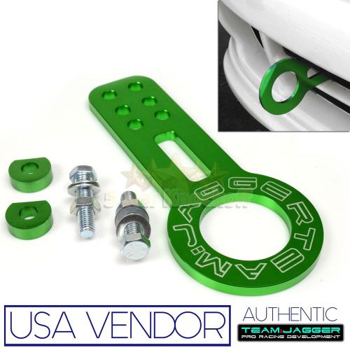 For jdm cars! bolt on jdm look!usa sport anodized green front slotted tow hook