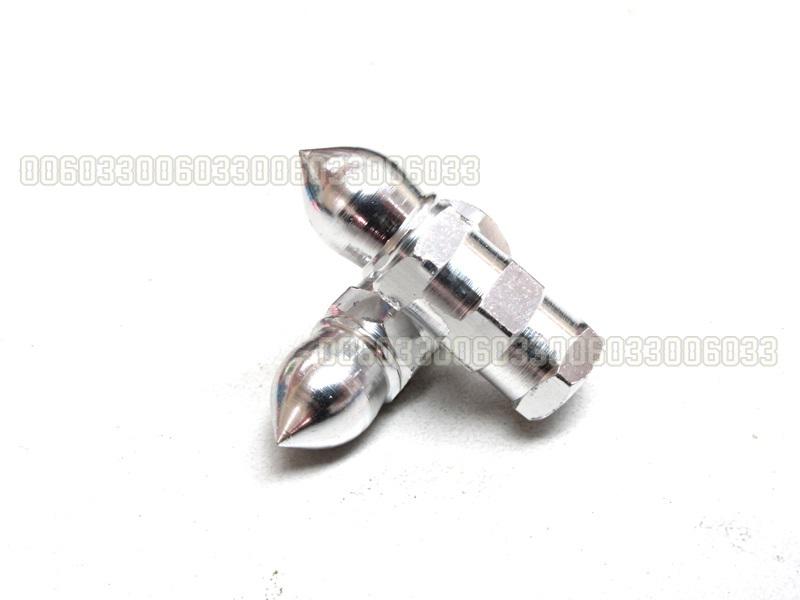 Tyre valve dust cap metal bullet 4pcs motor motorbike motorcycle car silver 002