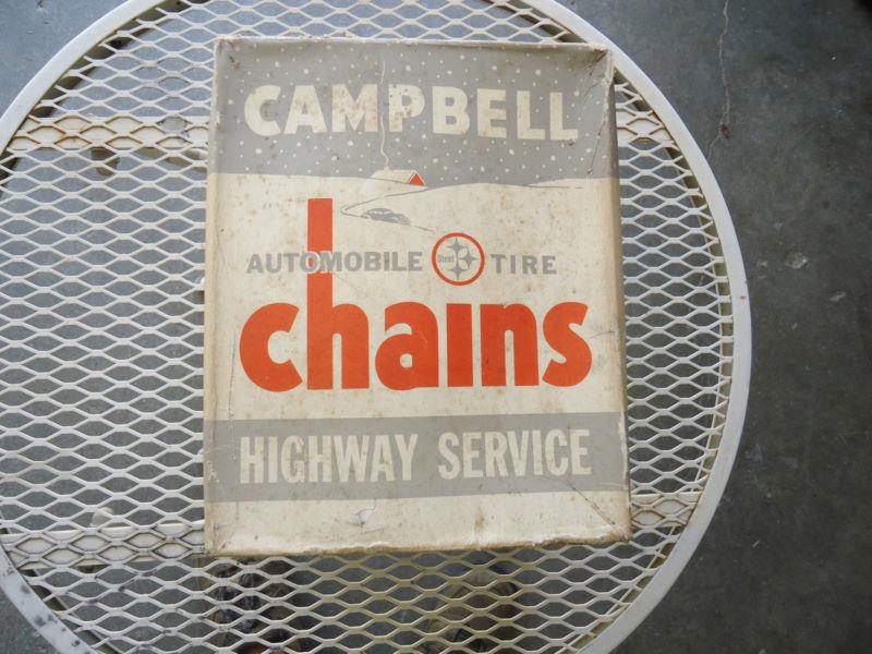 New vintage campbell highway service tire chains type p