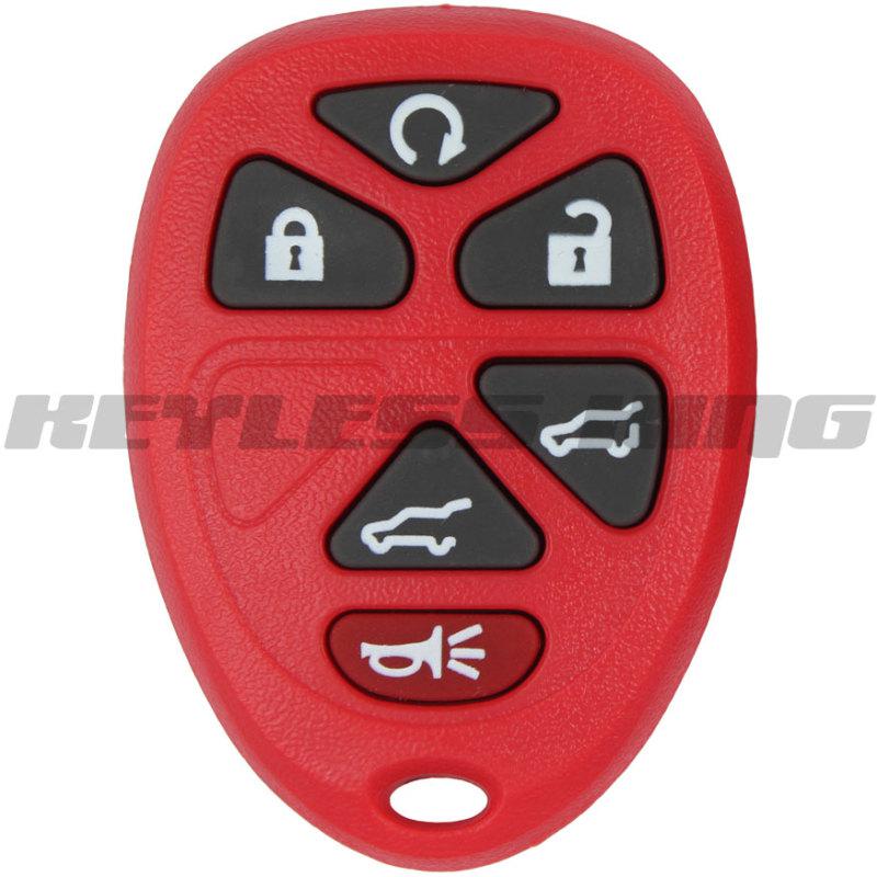 New red gm remote start keyless entry key fob clicker  - 15913427