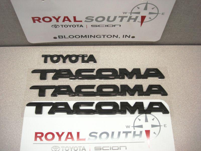 Toyota 2012 2013 tacoma black emblems genuine oem oe 