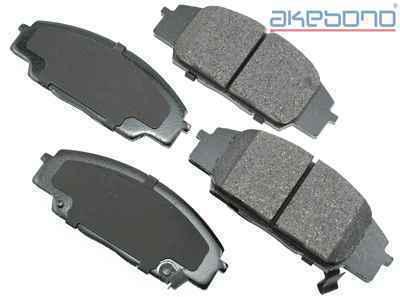 Akebono act829 brake pad or shoe, front-proact ultra premium ceramic pads