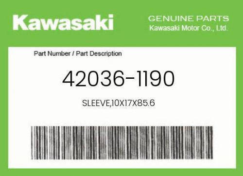 New genuine oem kawasaki sleeve,10x17x85.6 - 42036-1190