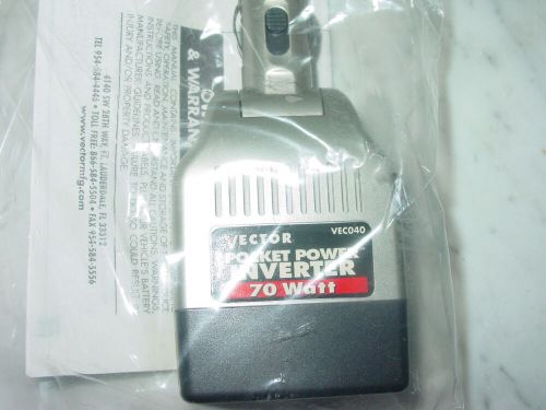 Vector pocket power dc/ac inverter 70 watt continuous power new old stock