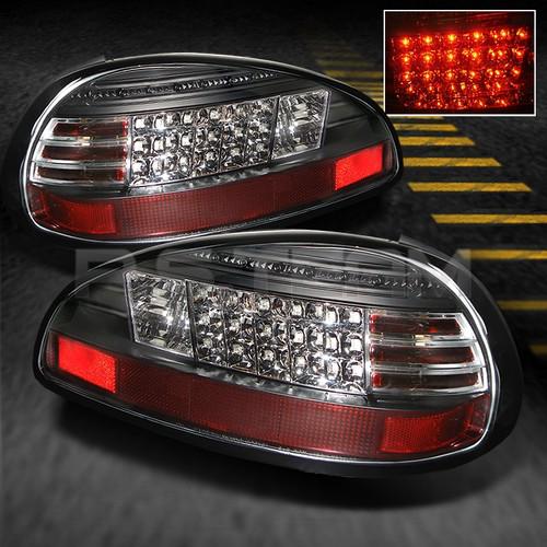 Black 97-03 pontiac grand prix philips lumileds led perform tail lights lamps