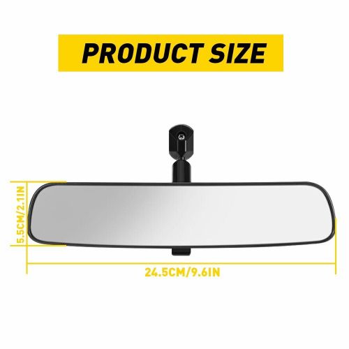 Universal inner inside interior 10inch rearview rear mirror abs view replacement